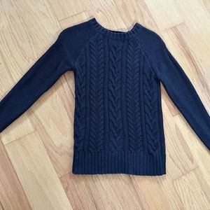 Old Navy Black Cable Knit Sweater XS